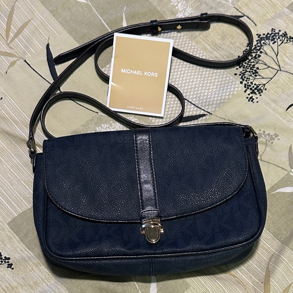 Michael Kors Dark Blue Crossbody Bag
